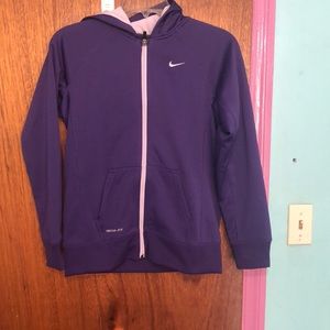 Nike hooded zip up jacket